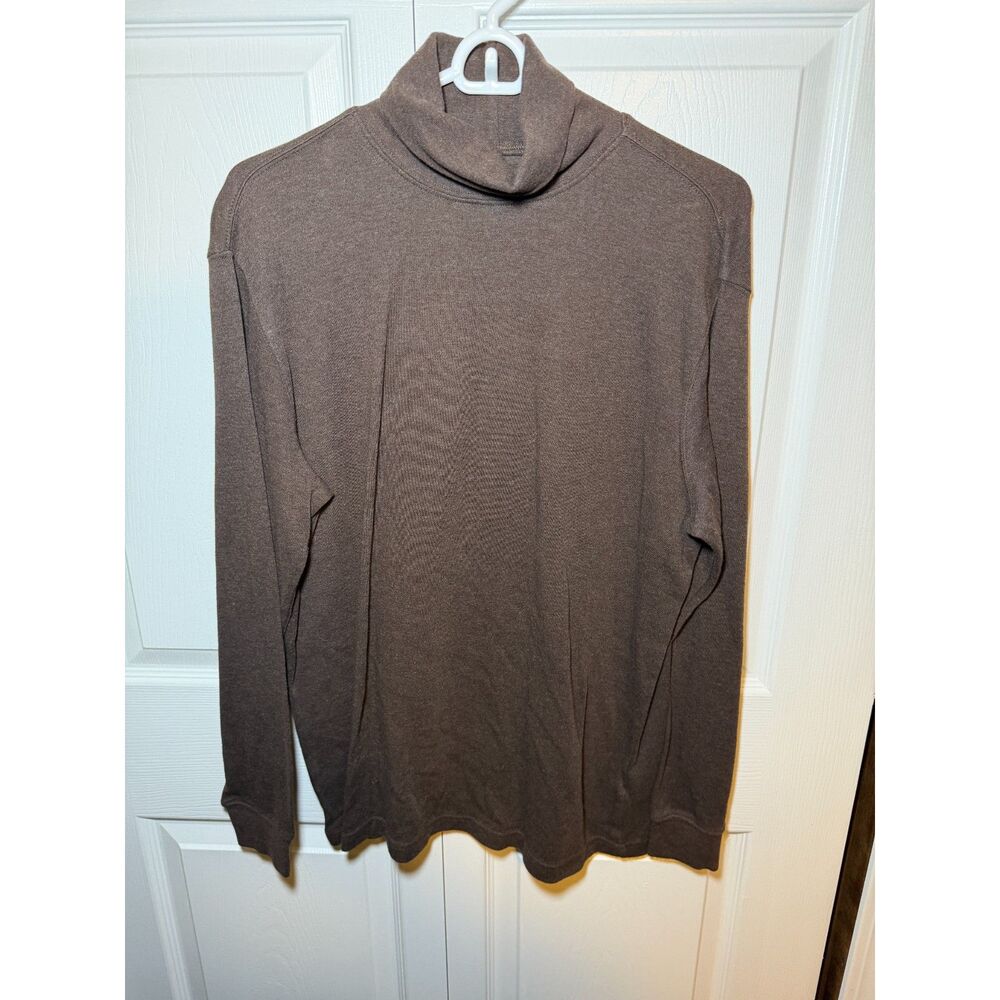 Covington Women’s Medium Brown Turtleneck Long Sleeve Knit Top 1854